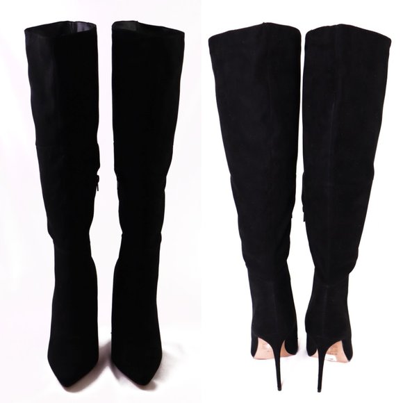 Tall Stiletto Black Boots - Picture 7 of 8